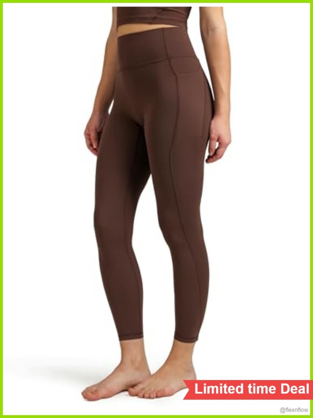 High Waisted No Front Seam Yoga Leggings with Pockets Buttery Soft